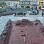 Rynek w Bielsku-Białej. Widok na makietę Rynku.